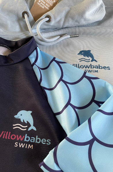 Sublimated rash vest with matching embroidered hoodie